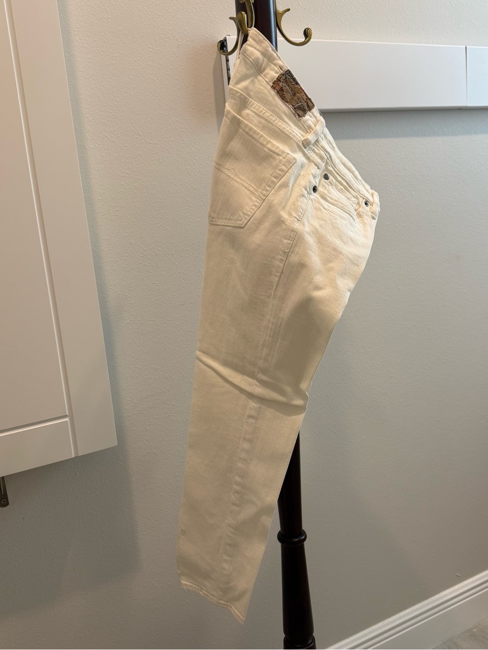 Denim & Supply Ralph Lauren White Ankle Cropped Jeans